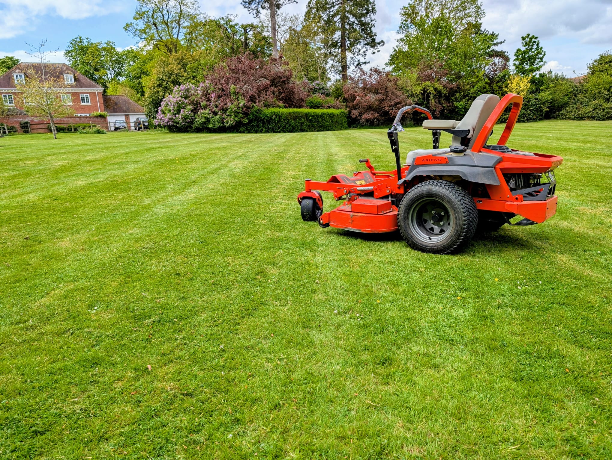 Professional grounds maintenance by Tim Harris
